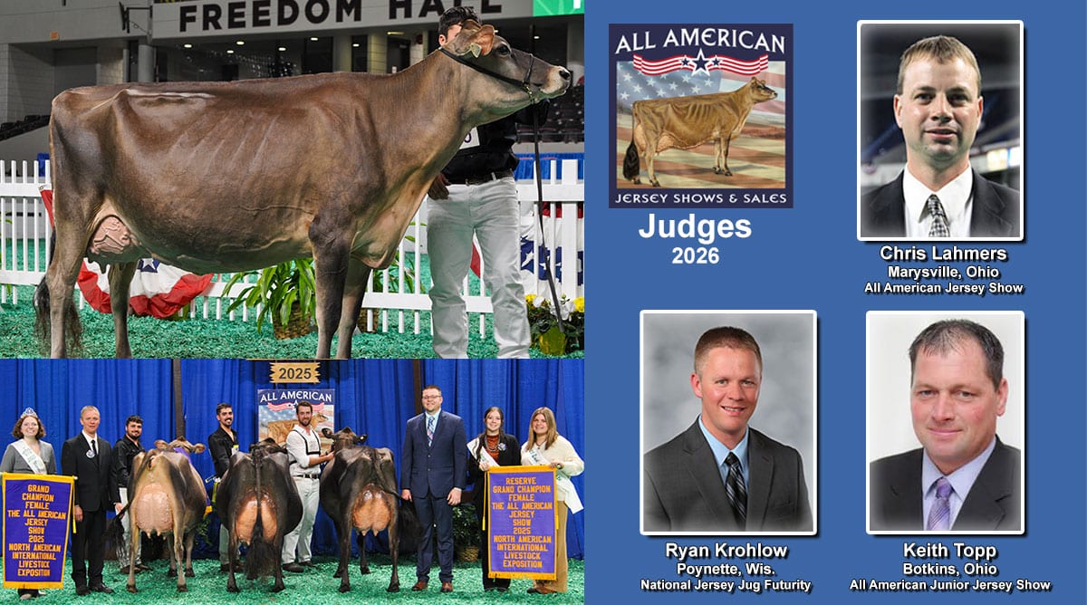 Judges Announced for 2026 All American Jersey Show