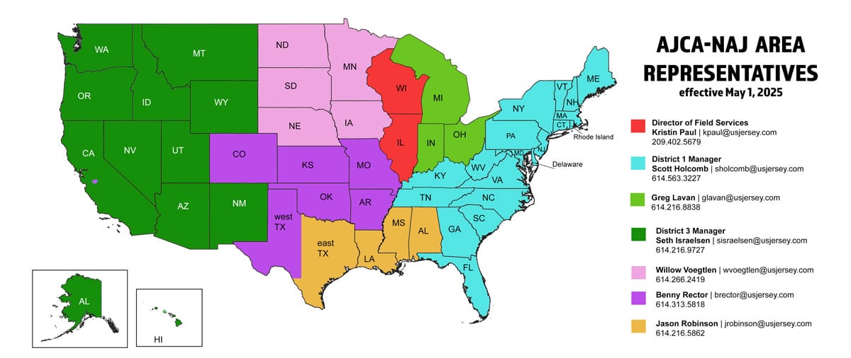 USJersey Field Territories Redifined Across Country